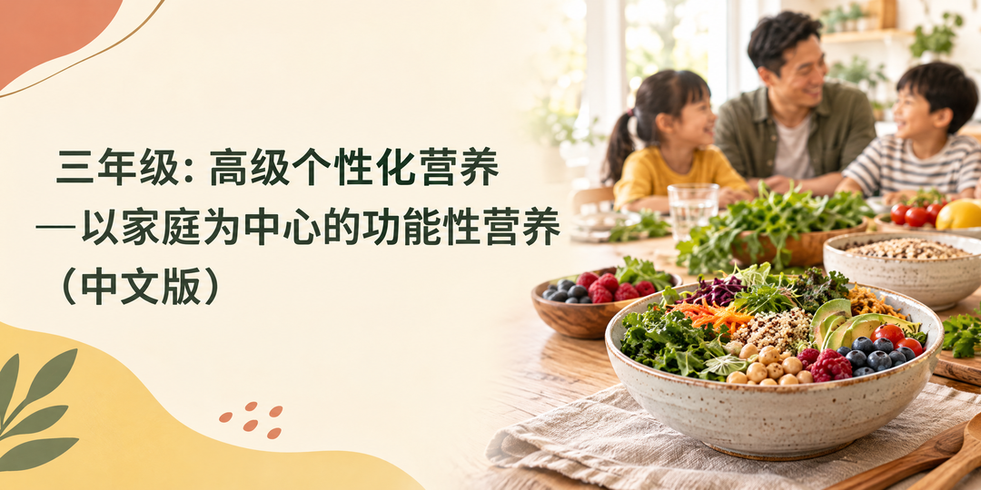 三年级: 高级个性化营养—以家庭为中心的功能性营养